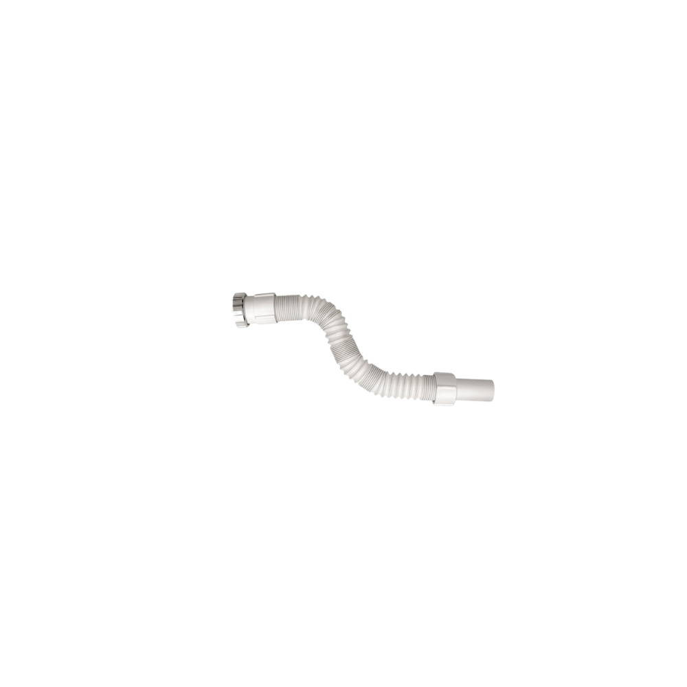 Sifone scarico spiralato estensibile ghiera metallo 1"1/2 ø40