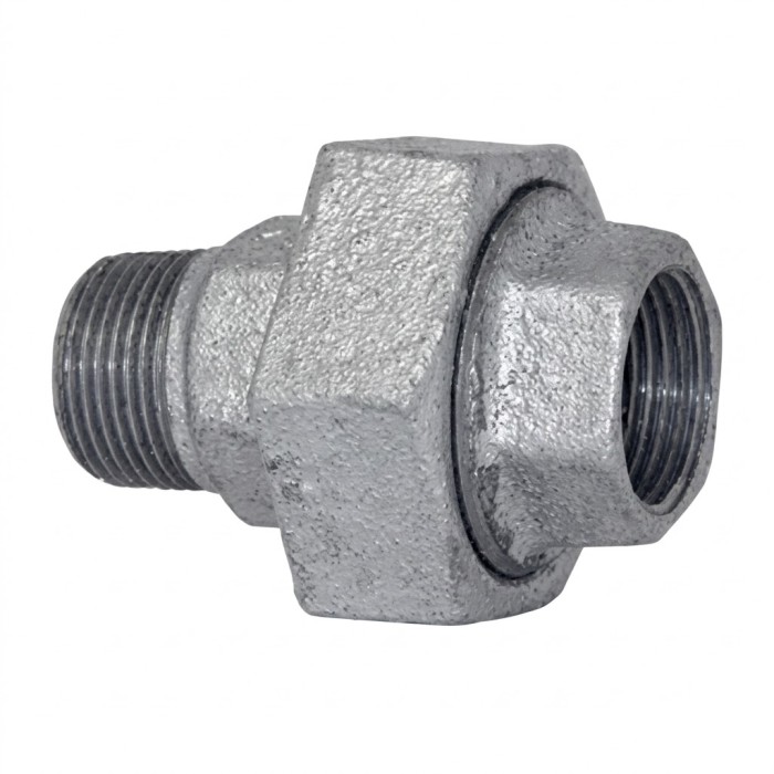 Bocchettone maschio femmina ottone giallo 1/2"