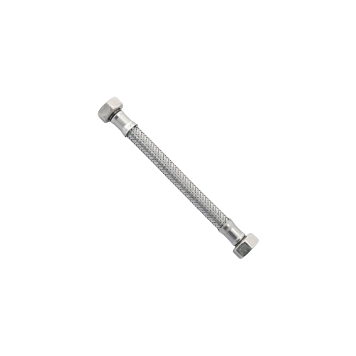 Flessibile inox femmina femmina 1/2" DN10 Cm 30
