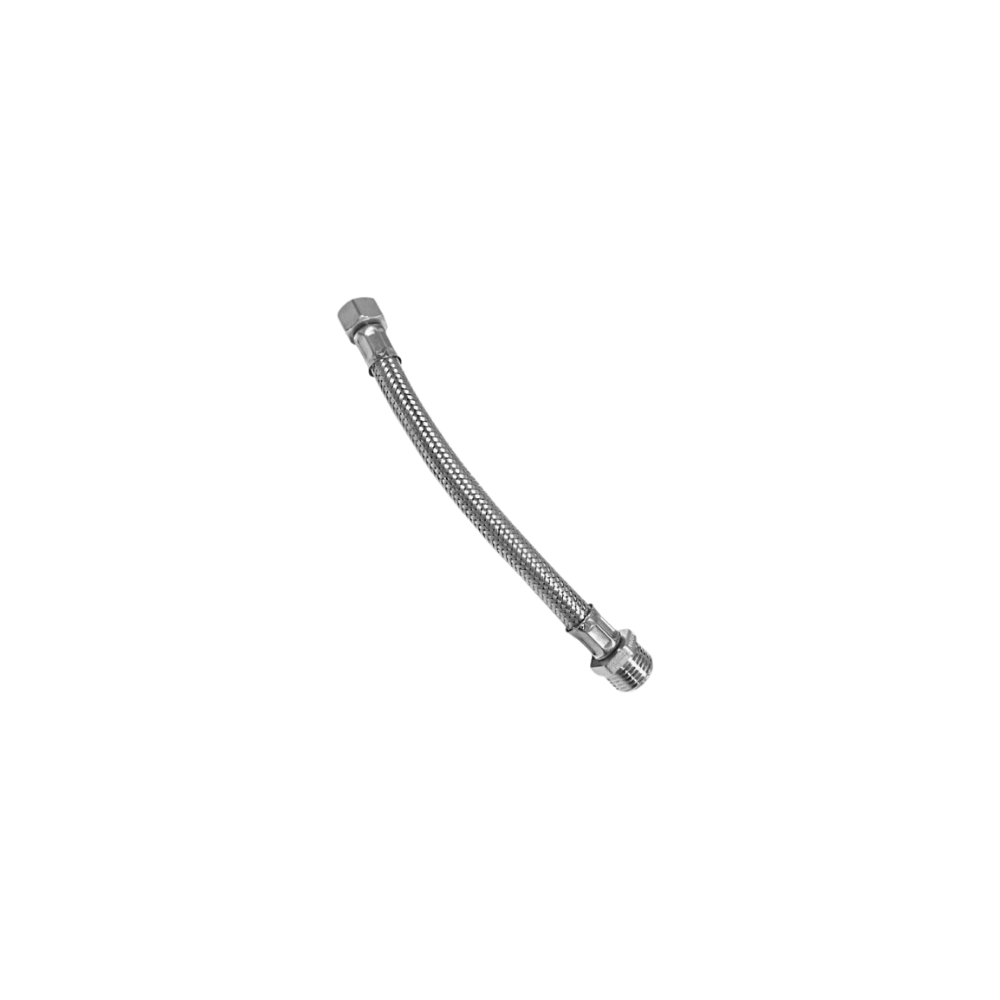 Flessibile inox maschio 1/2" femmina 3/8" DN 10 Cm 30