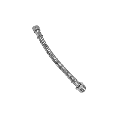 Flessibile inox maschio 1/2" femmina 3/8" DN 10 Cm 40