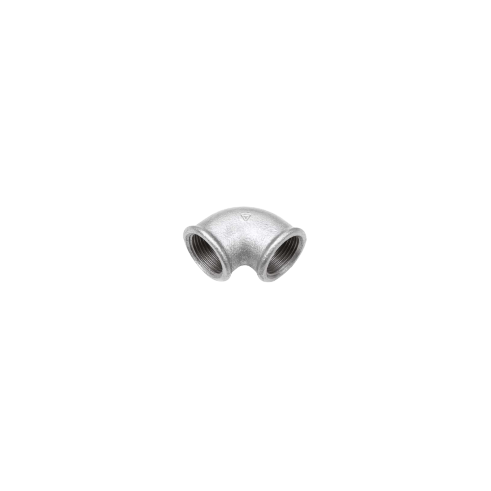 Raccordo curvo gomito 90° Femmina Femmina zincato 4"