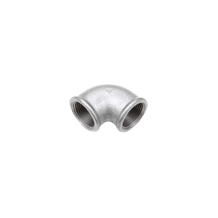 Raccordo curvo gomito 90° Femmina Femmina zincato 4"