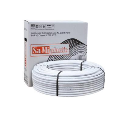 Tubo multistrato pvc bianco PEXB a PEXA ø16