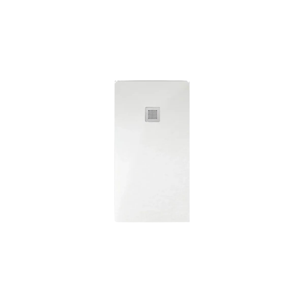 Piatto doccia in mineral marmo resina H.Cm 3 con griglia 80x80