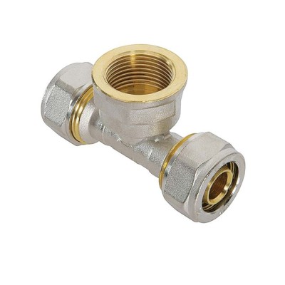 Raccordo a tee femmina a stringere attacco ø26x3/4"x26