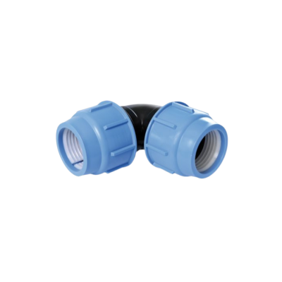 Raccordo curvo gomito doppio per polietilene in serie Blue Seal ø20
