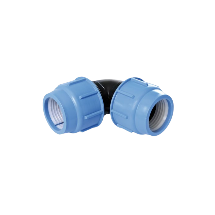 Raccordo curvo gomito doppio per polietilene in serie Blue Seal ø50