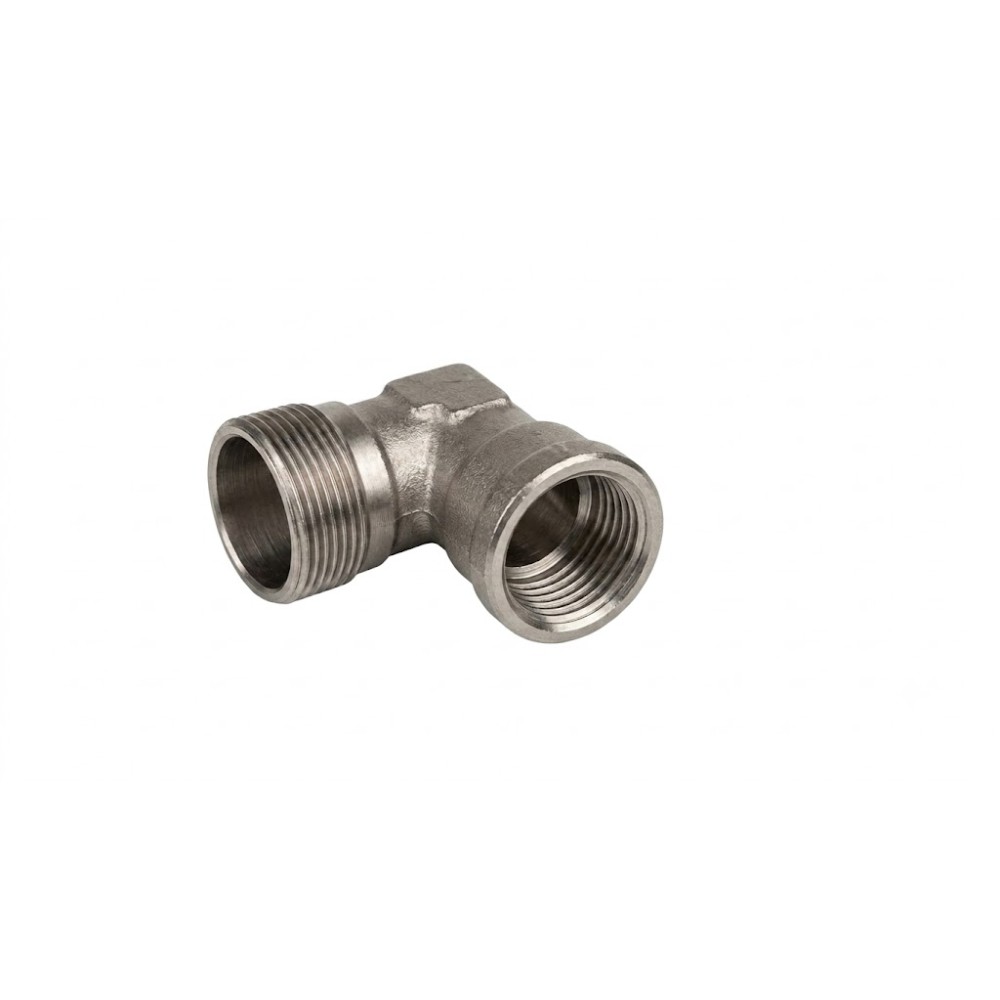 Raccordo curvo femmina in ottone cromato 1/2" M 24x19