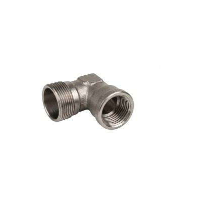 Raccordo curvo femmina in ottone cromato 3/4" M 24x19