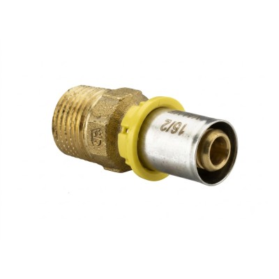 Raccordo diritto niples per gas a Pinzare 3/4"xø26