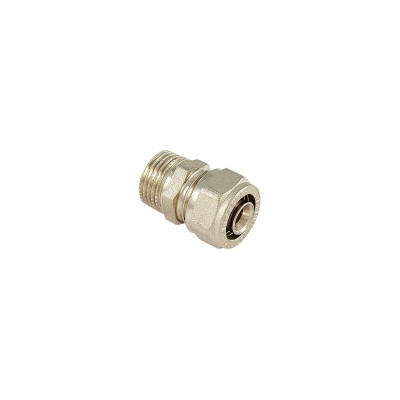 Raccordo diritto niples maschio a stringere 3/4"xø26