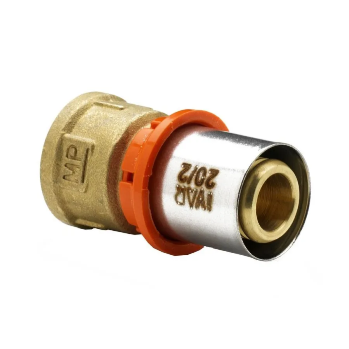 Raccordo diritto femmina a Pinzare acqua 1"xø26