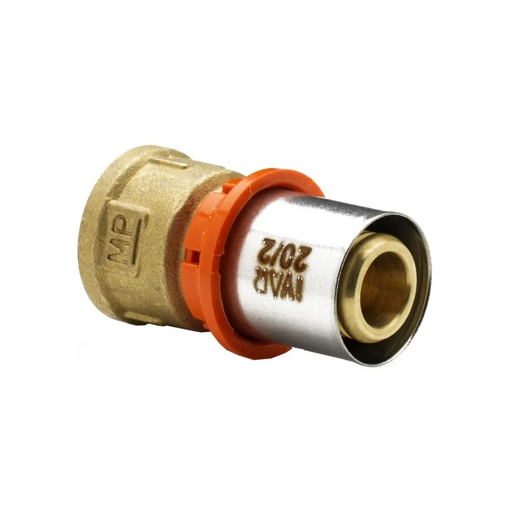 Raccordo diritto femmina a Pinzare acqua 3/4"xø26