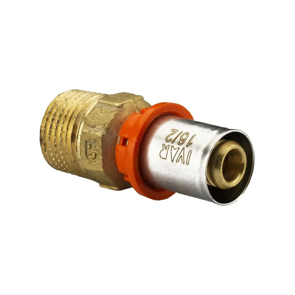 Raccordo diritto niples a Pinzare acqua 3/4"xø26