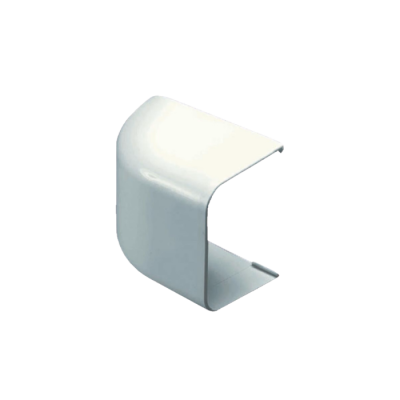 Curva terminale a muro per condizionamento in pvc MM 90x65