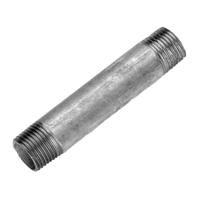 Tronchetto barilotto in Zincata filetto corto 2"1/2 Cm 10