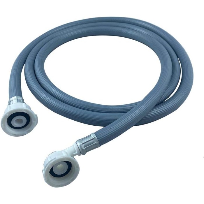 Tubo carico lavatrice con curva femmina femmina 3/4" Cm 200