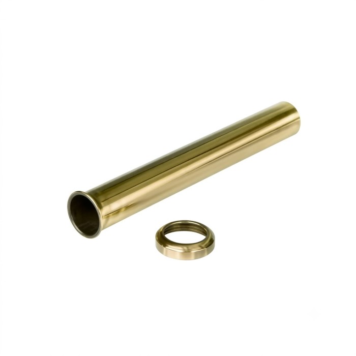 Tubo con cartella ø32 lunghezza mm 250 con calotta bronzato