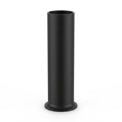 Tubo con cartella ø32 lunghezza mm 250 con calotta nero opaco