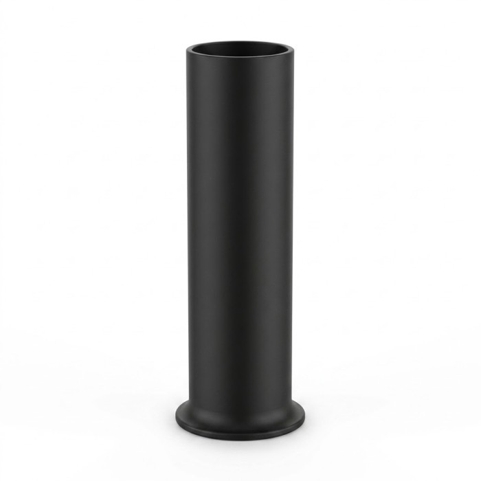 Tubo con cartella ø32 lunghezza mm 250 con calotta nero opaco
