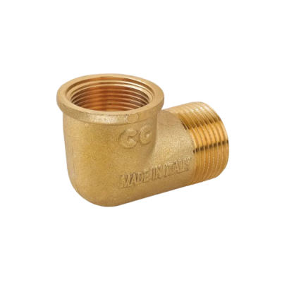 GOMITO 90° MF 3/4" IN OTTONE GIALLO