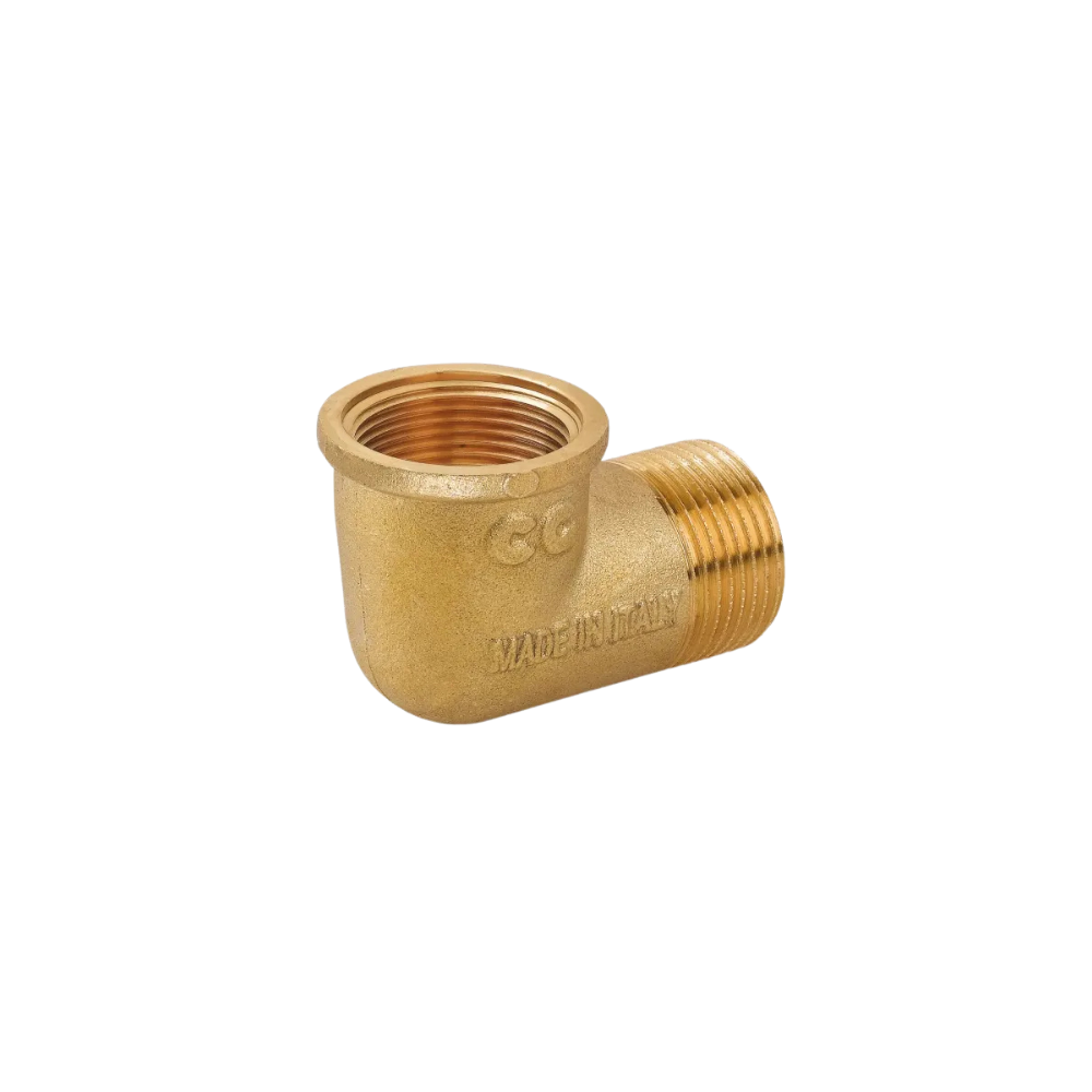 GOMITO 90° MF 3/4" IN OTTONE GIALLO