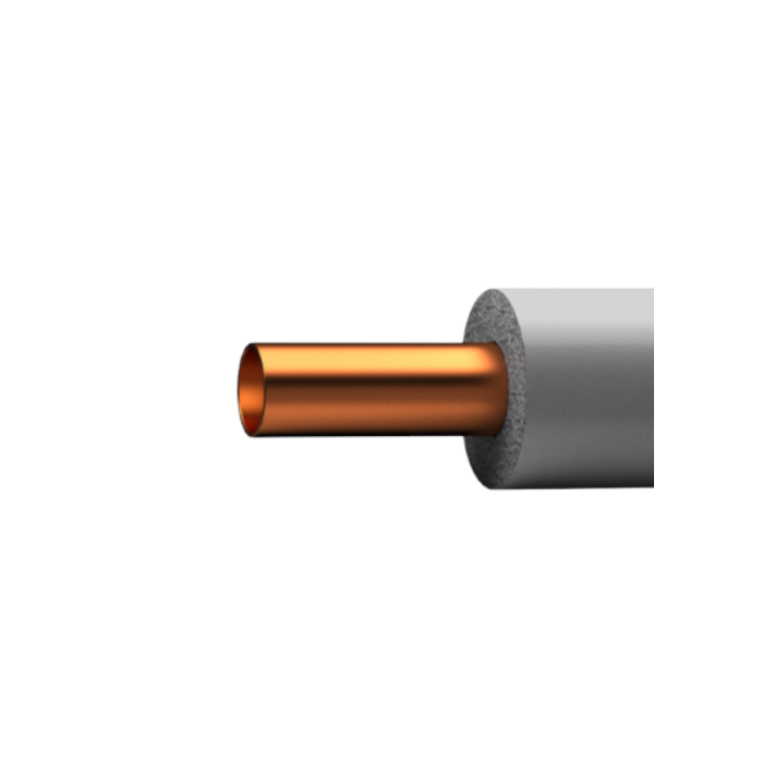Tubo rame rivestivo PE espanso per condizionamento spessore MM1 3/8"