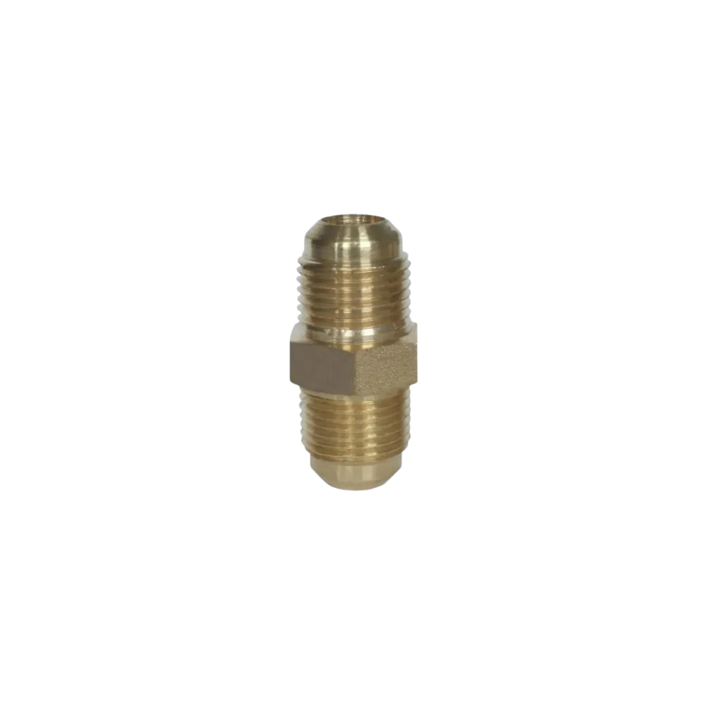 Raccordo diritto giunto niples in ottone per condizionamento 1/4"