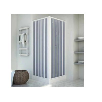 Box doccia ad angolo 80-60x80-60 in pvc modello colibri Kappa H.Cm 188