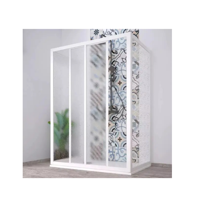 Porta scorrevole a due ante in acrilico modello acrilic Cm H.190 Cm 100-110