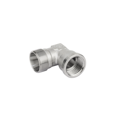 Raccordo curvo femmina in ottone cromato M 24x19 3/4"
