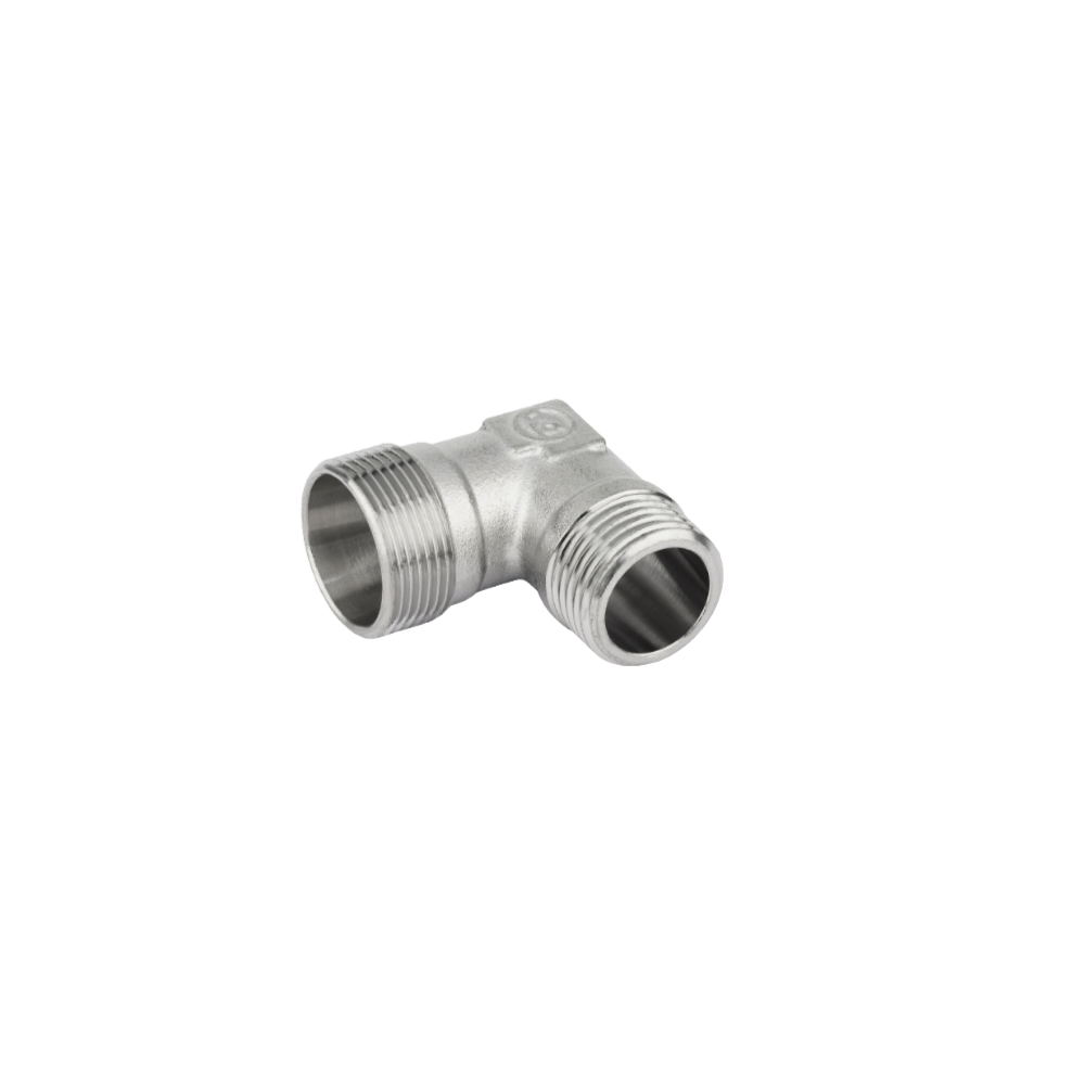 Raccordo curvo doppio in ottone cromato M 24x19 1/2"