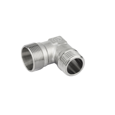 Raccordo curvo doppio in ottone cromato M 24x19 3/4"