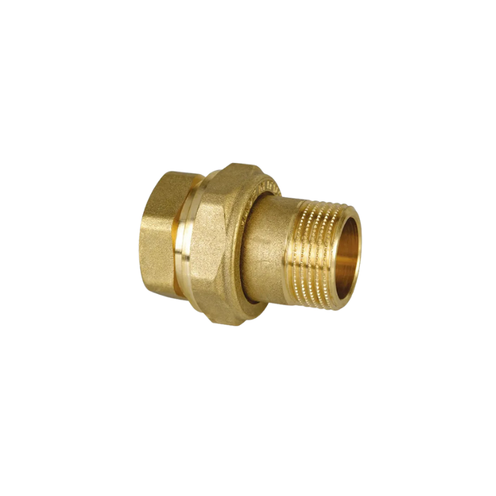 Bocchettone maschio femmina ottone giallo 1"