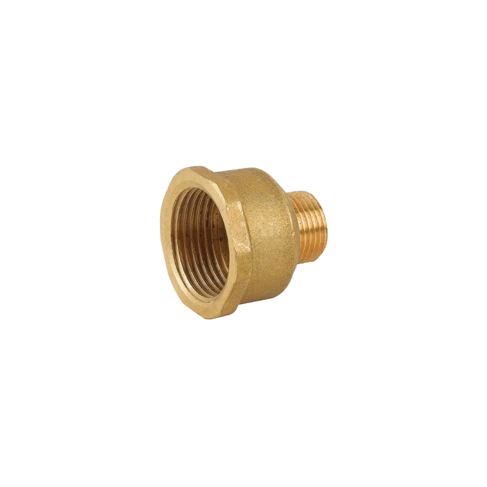 Prolunga ridotta in ottone giallo F1"xM3/4"