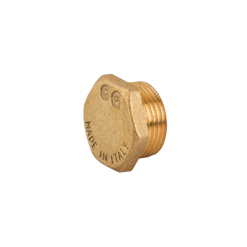 Tappo maschio in ottone giallo 1/2"