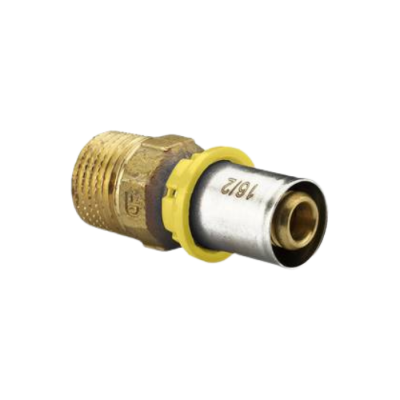 Raccordo diritto niples per gas a Pinzare 3/4"xø20