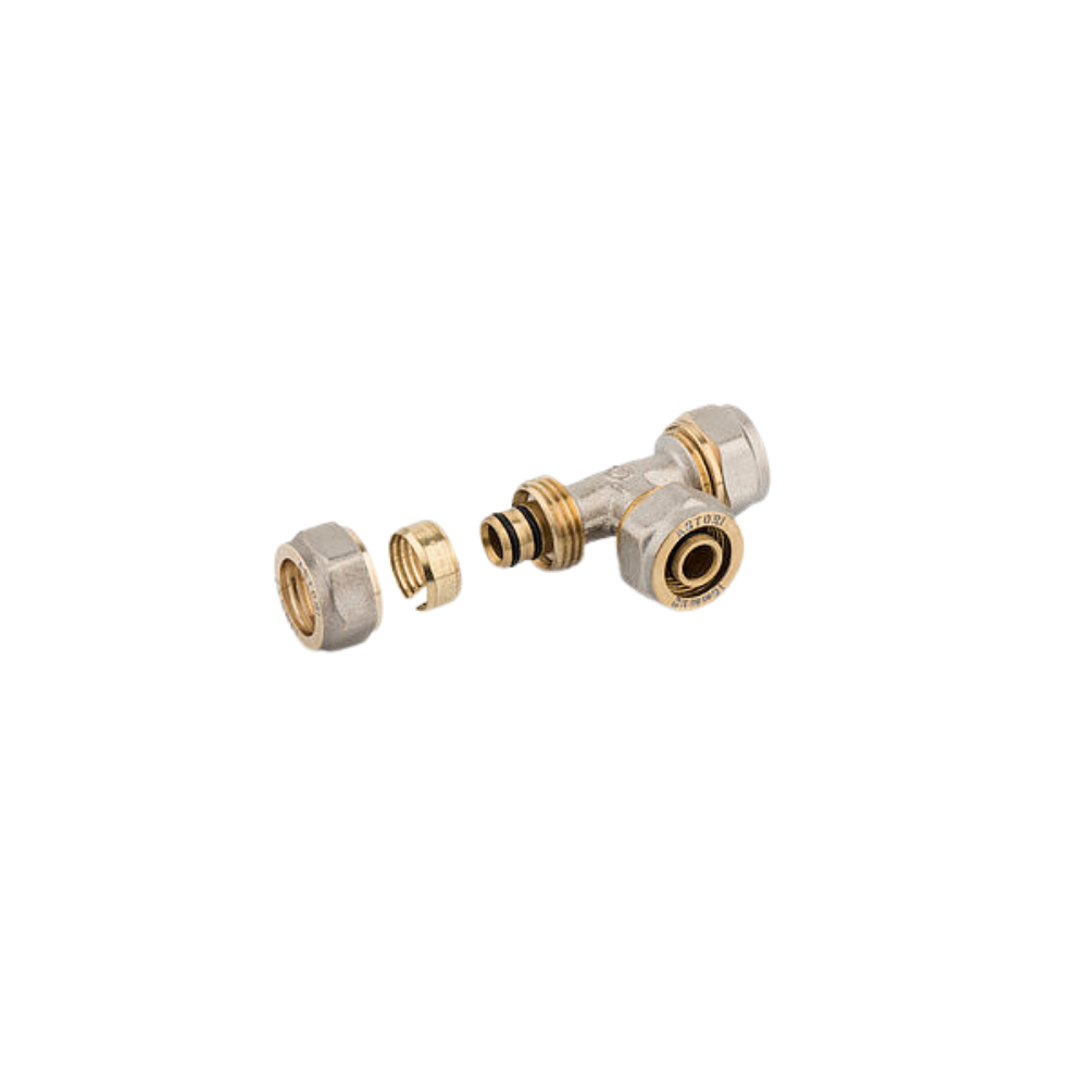 Raccordo a tee femmina a stringere attacco ø20x3/4"x20