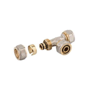 Raccordo a tee femmina a stringere attacco ø26x3/4"x26