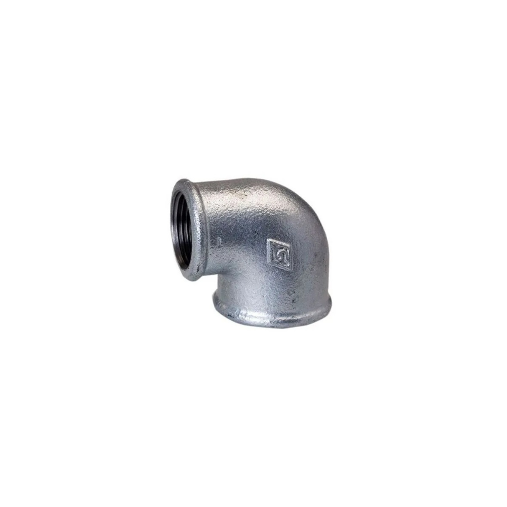Raccordo curvo gomito 90°  Femmina Femmina zincato 1"1/4
