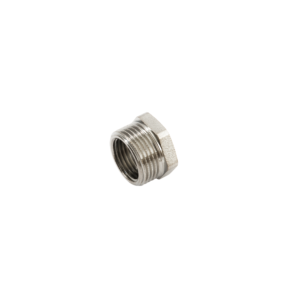 Riduzione esagonale MF in ottone cromato 1/2"x3/8"