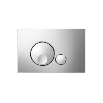 Placca di comando Globe doppio tasto cromato