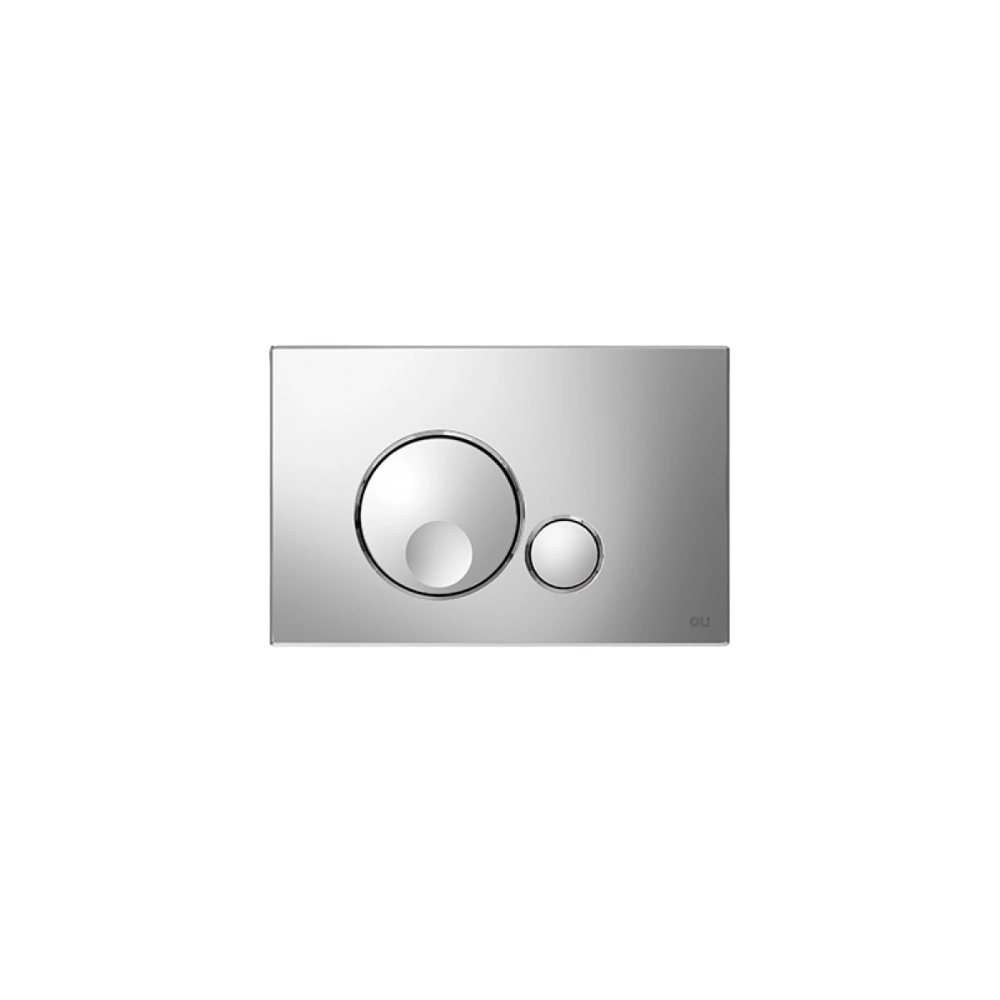 Placca di comando Globe doppio tasto cromato
