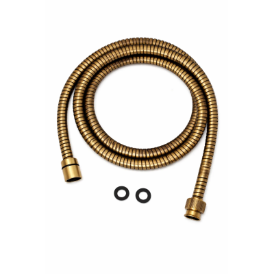 Flessibile doccia LUX doppia aggraffiatura ottone conico 200 cm confezione sacc. Bronzato