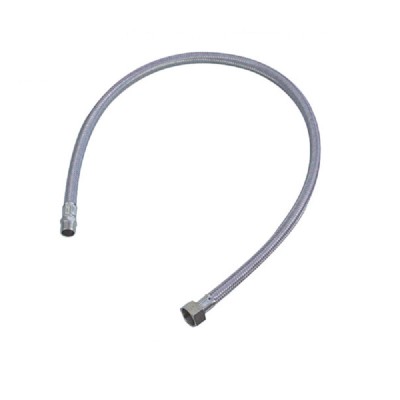 FLESSIBILE INOX DN. 10 DA CM 70 M 3/8 F 1/2 (CALOTTA ALTA PER ALIMENTATORE ARIA);