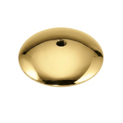 Piastra per pavimento in ottone dorato Ø150