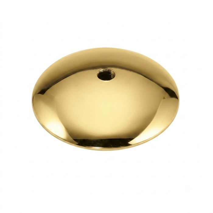 Piastra per pavimento in ottone dorato Ø150