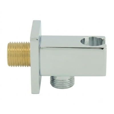 Presa Acqua Valencia Quadra Con Supporto Ottone CRM In sc. Bianca