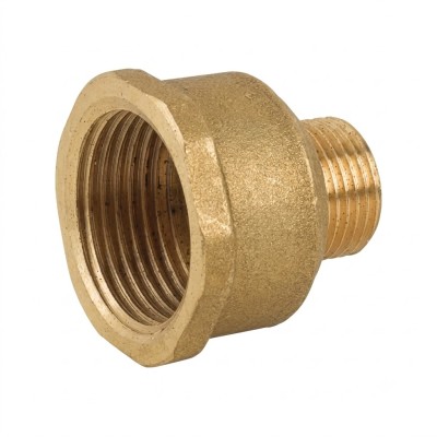 Prolunga ridotto F3/4" x M1/2" in ottone giallo